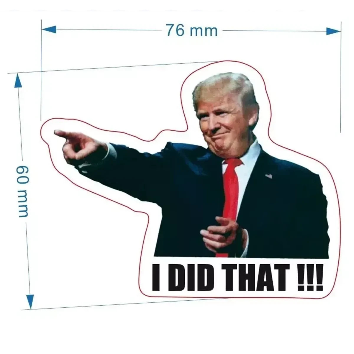 100 Pack Joe Biden "I DID That" Sticker Decal Trump Funny Humor Sticker Car Pump