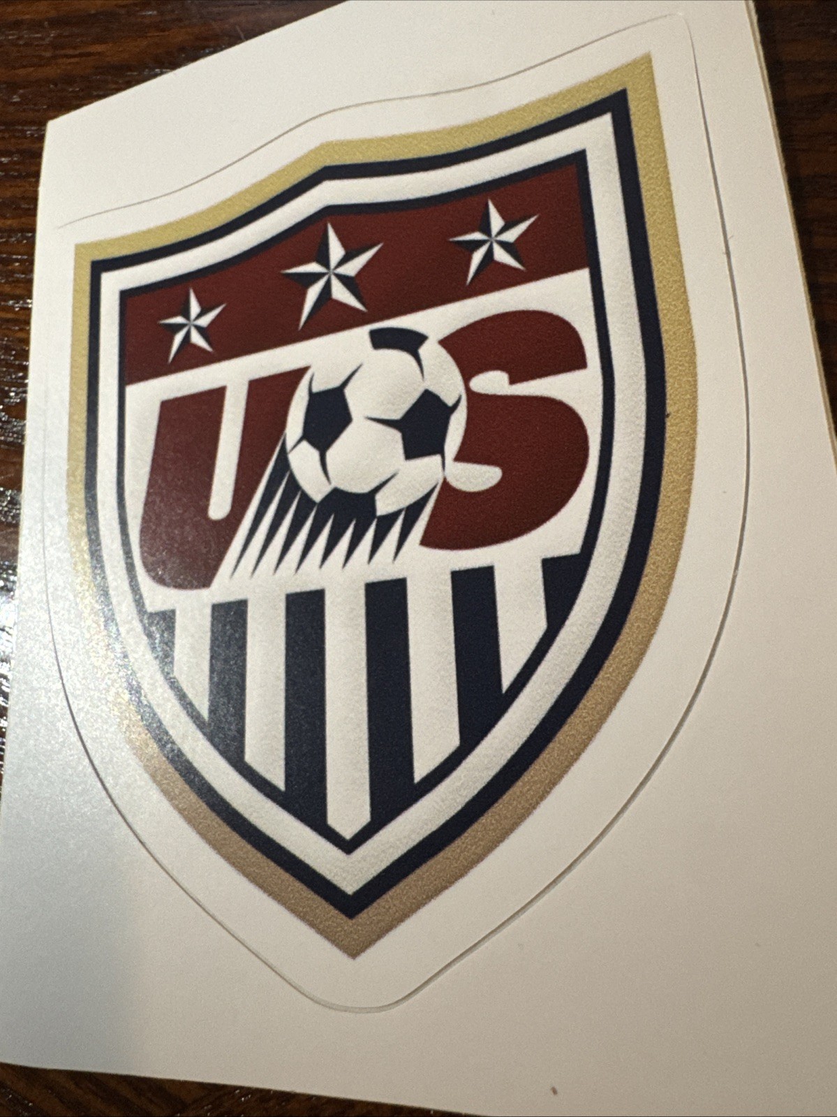 USMNT Old Soccer Shield/Crest -Sticker – 3.3" x 2.8" USA