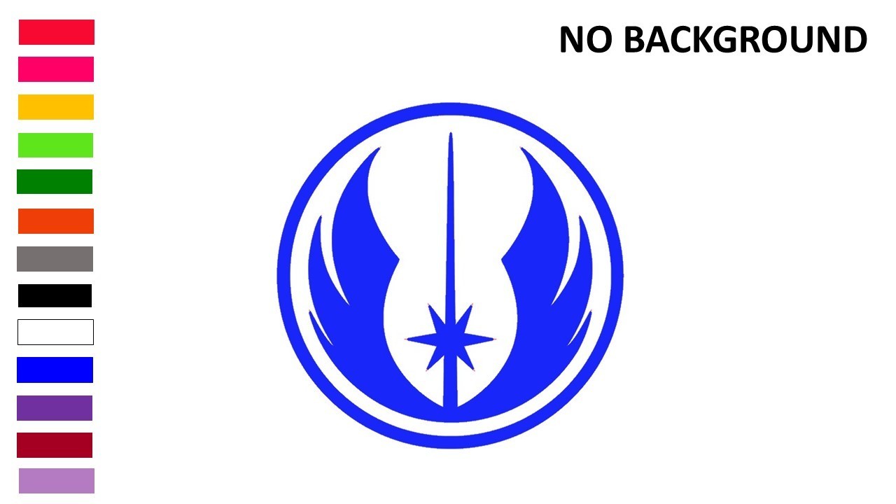 JEDI ORDER INSIGNIA, STAR WARS, Decal Stickers for Cars, Laptops, Tablets