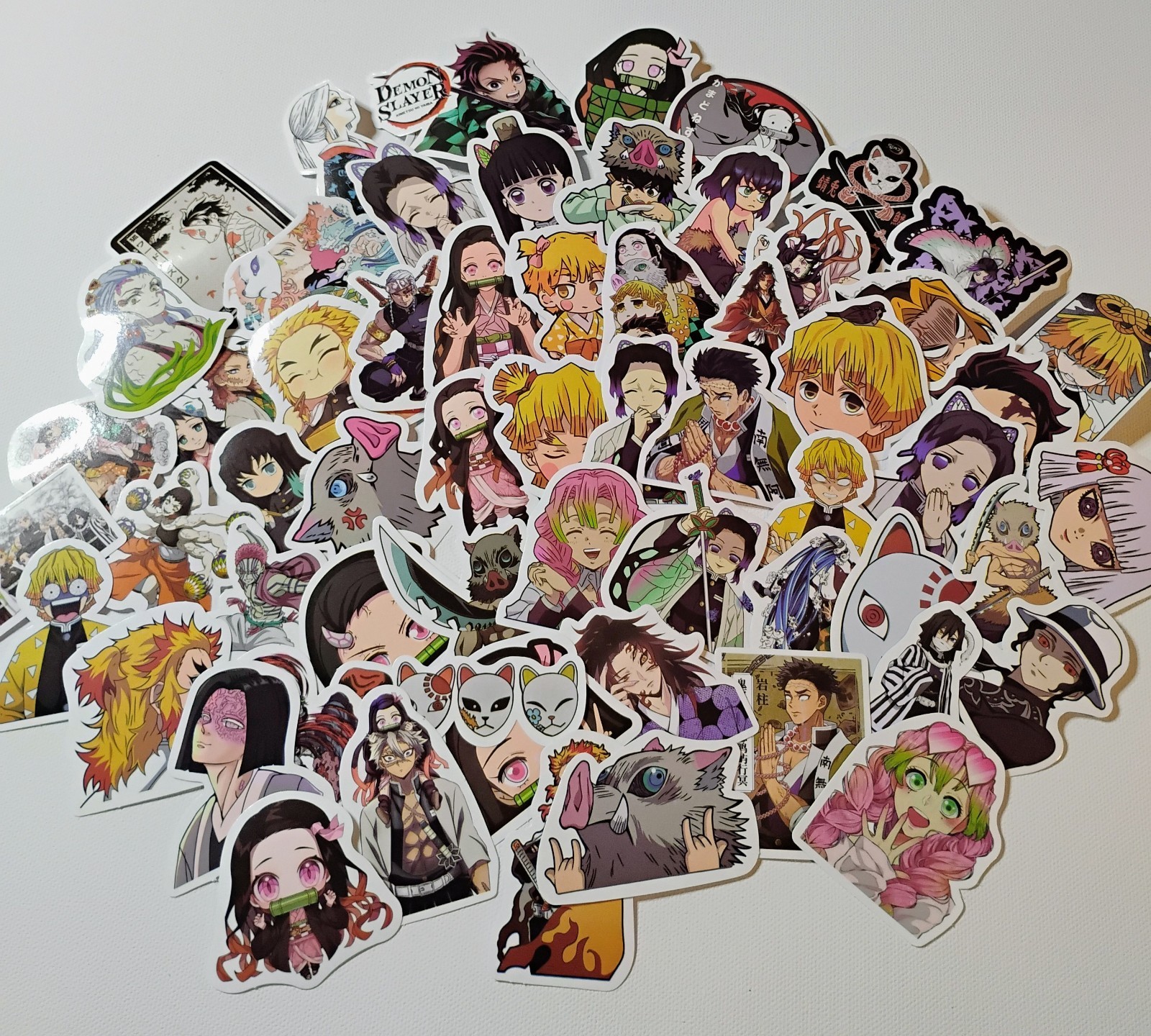 10 PC Custom Demon Slayer Characters Vinyl Stickers Random Selection New