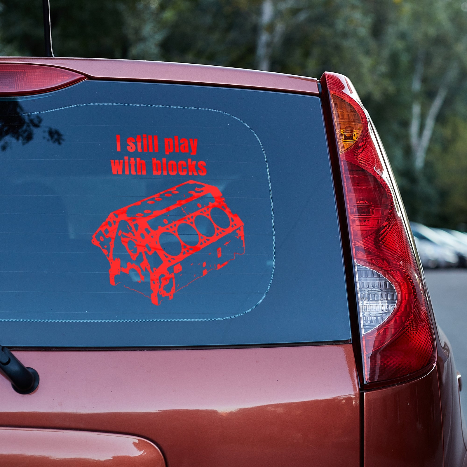 I still play with blocks Vinyl Decal, mechanic gift, handyman gift,car guy