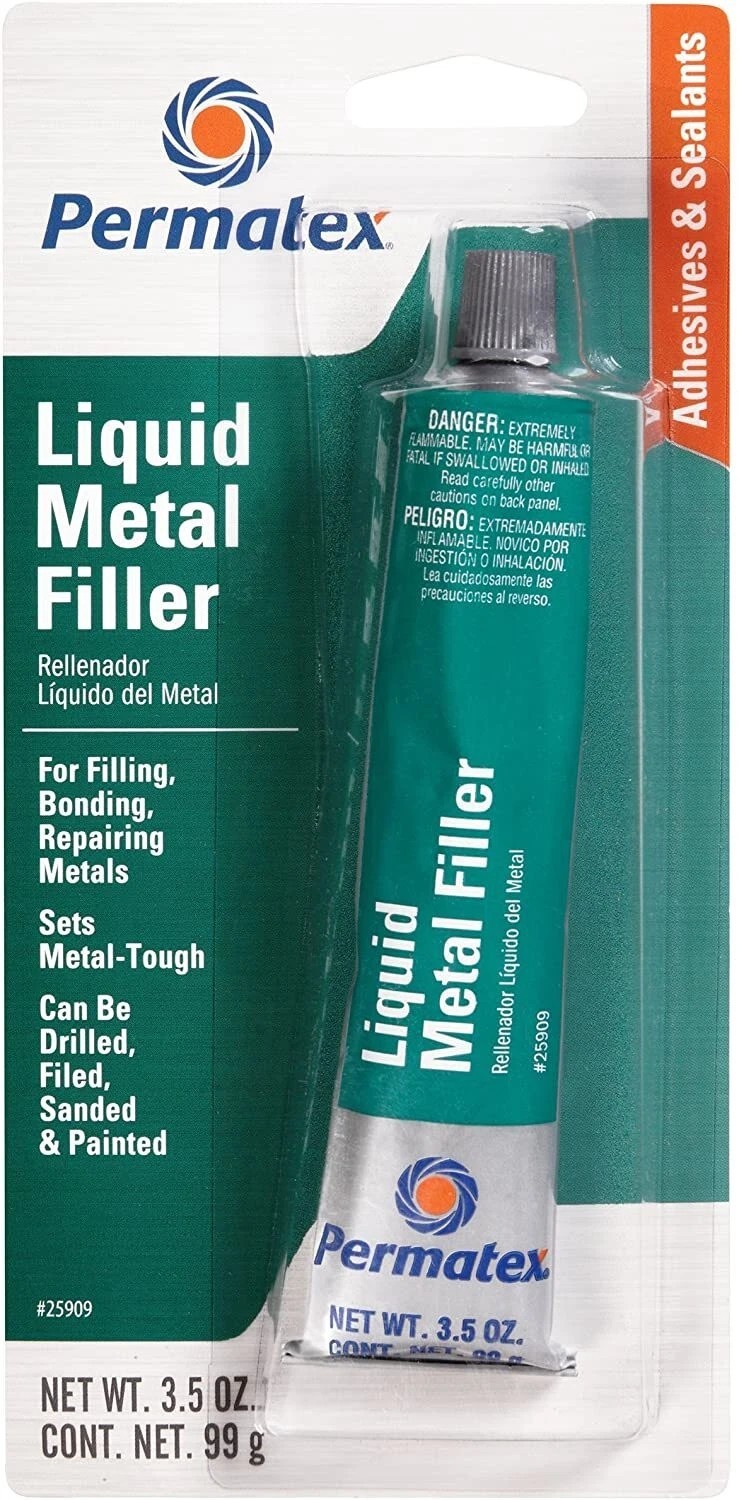 NEW PERMATEX LIQUID METAL FILLER; 3.5 FL. OZ. TUBE