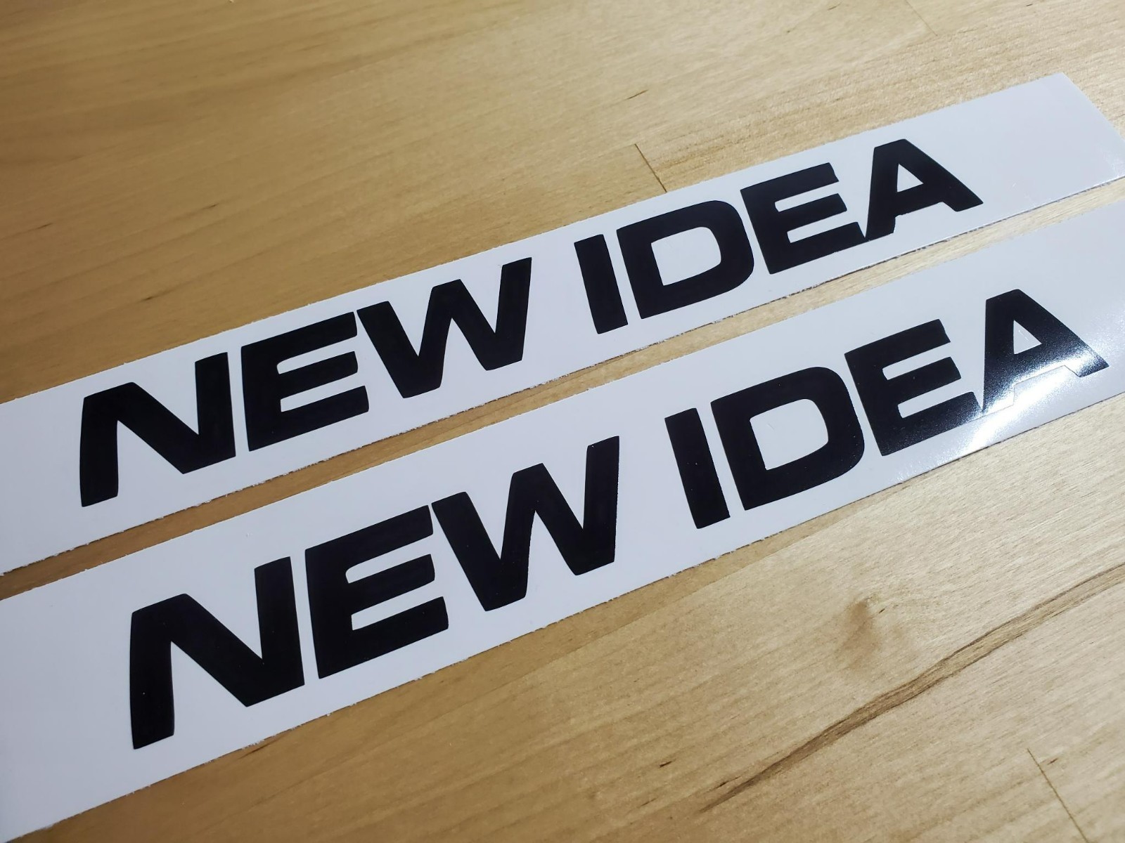 new idea tractor farm Decals Stickers Gloss black 5" (2) Fast USA