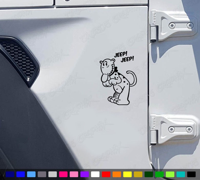 Eugene the JEEP Cartoon Funny Window Car Truck Decal Popeye Sticker
