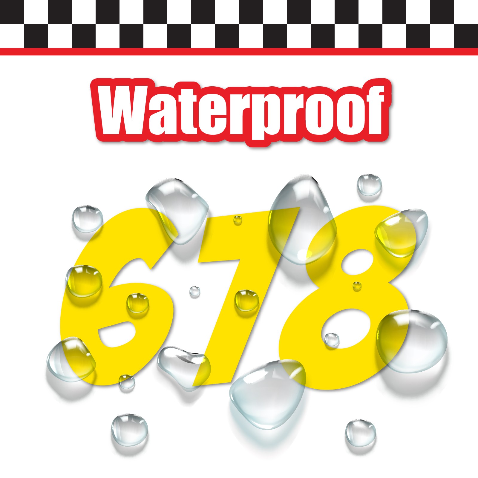 3x 3 Digit Custom Single Number Stickers Decal Locker Door Mailbox BadaBoom