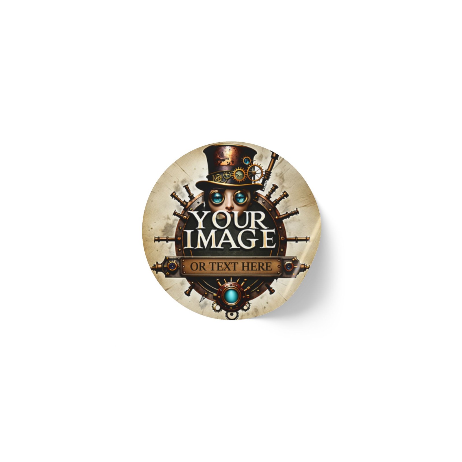 Custom Round Sticker Label Rolls ~ barfool ~ Your image or text, 1 inch – 2 inch