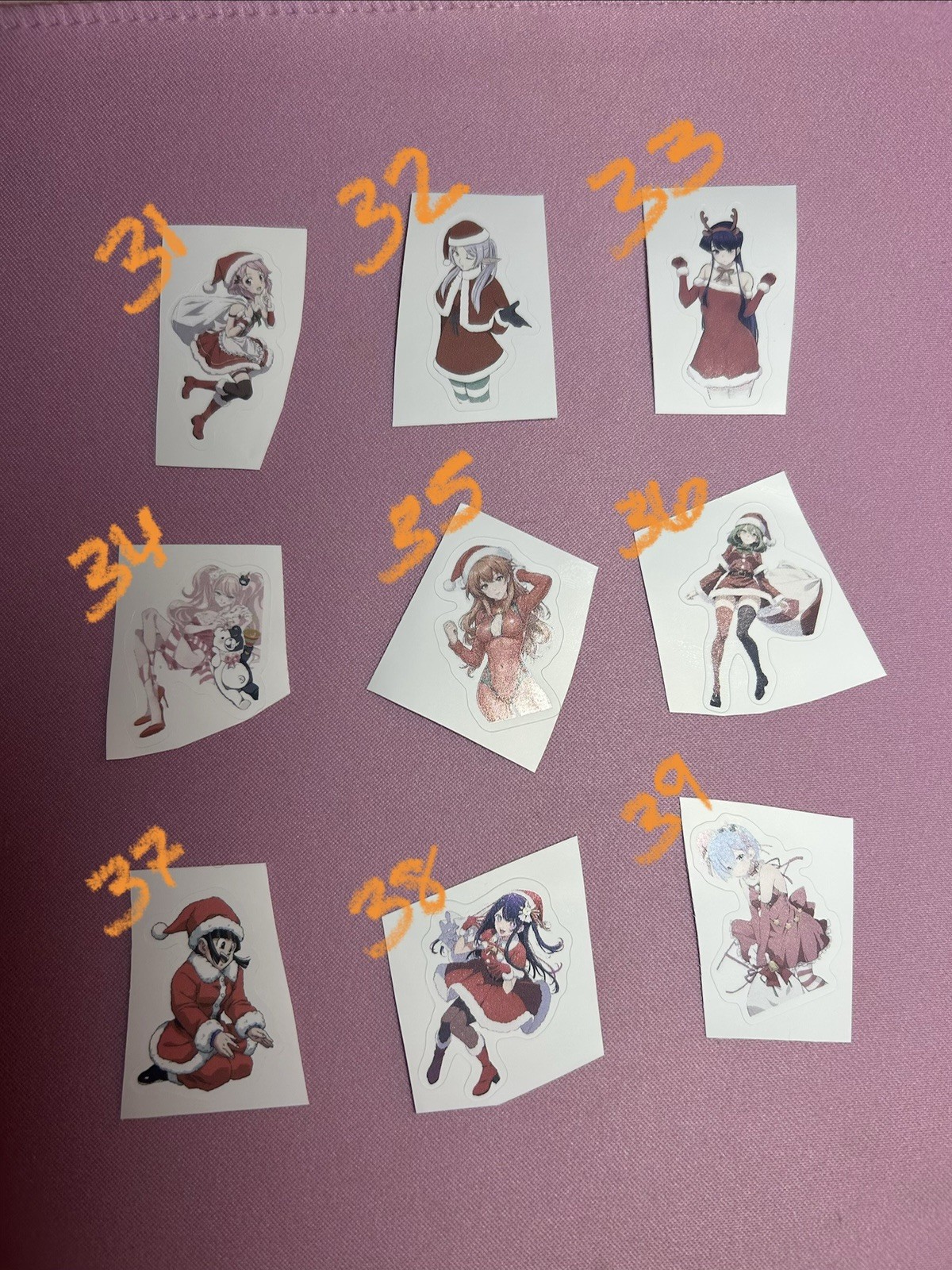 waifu lewd sexy girl anime christmas stickers