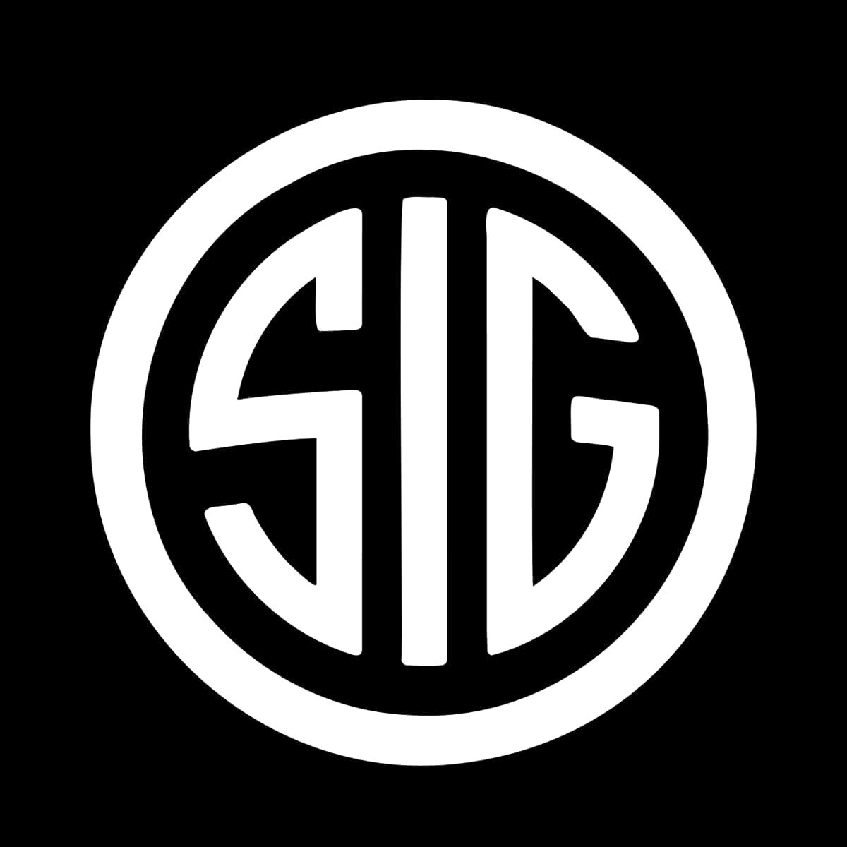SIG 5" x 5" Sticker Vinyl Decal