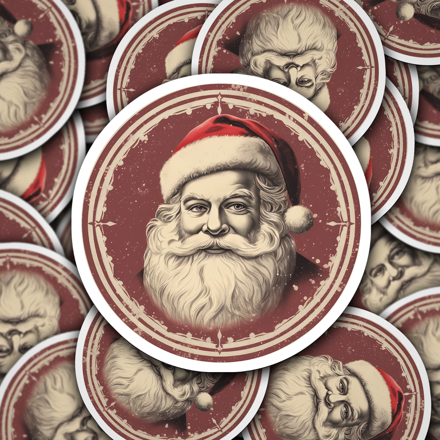 Santa Claus Vinyl Sticker – Bring the Magic of Christmas Anywhere