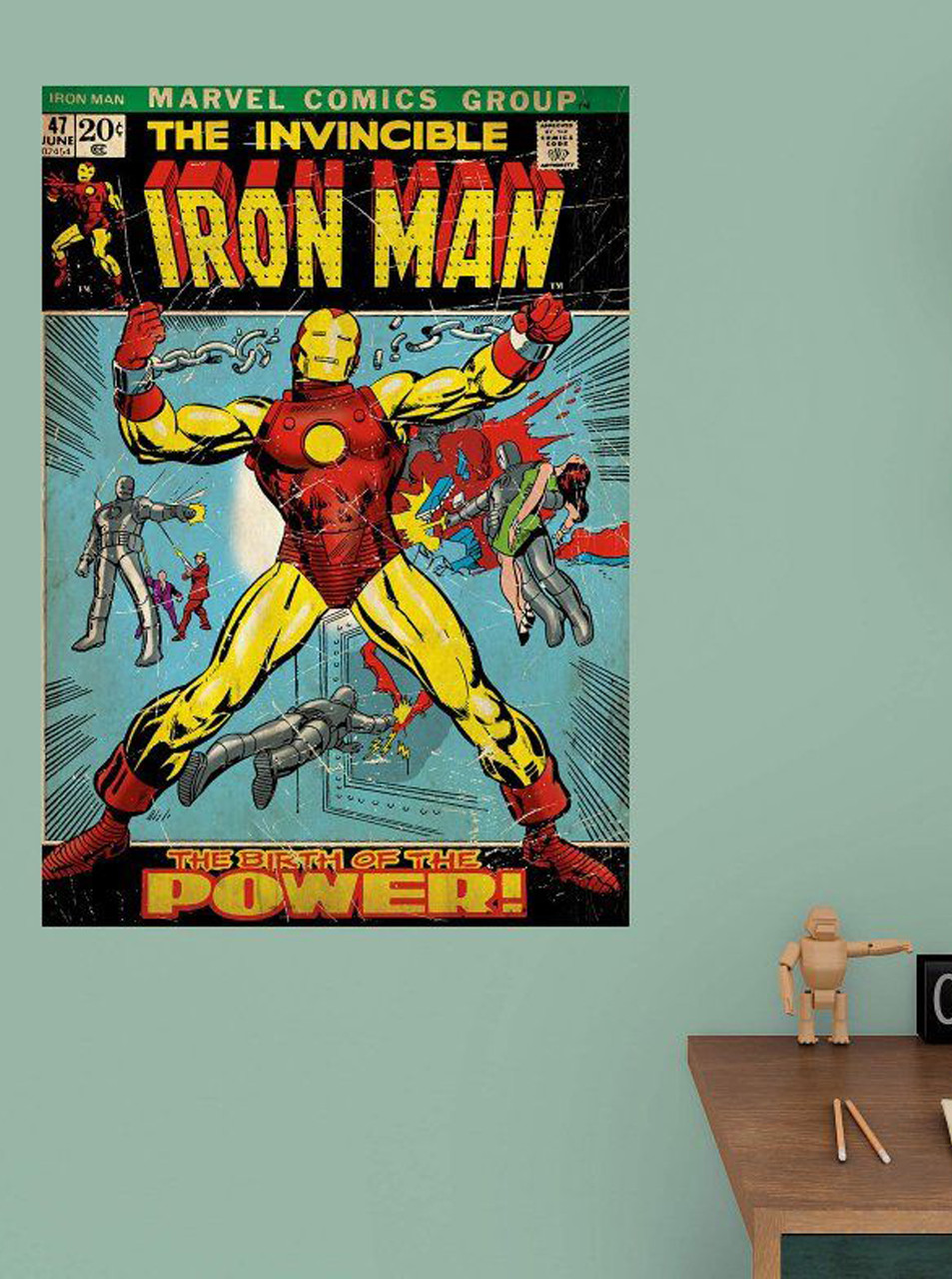 Fathead Iron Man #47 Marvel Comics Heroes Wall Decor Birth Of Power New 96-96023