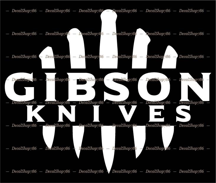 Gibson Knives – Outdoor/Hunting – Car/Truck Vinyl Die-Cut Peel N' Stick Decals