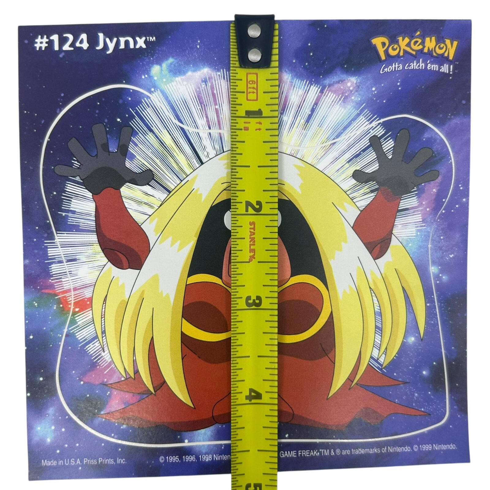 Pokemon Collect ’em Stick-Ups Jynx #124 Large 4” Sticker Priss Prints