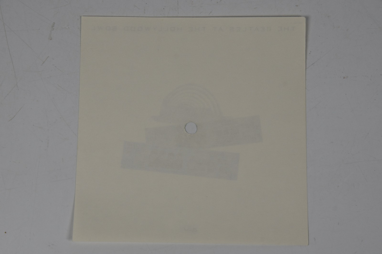 Vintage The Beatles Hollywood Bowl Cover Art 6" Art Print 45 Record Paper ONLY