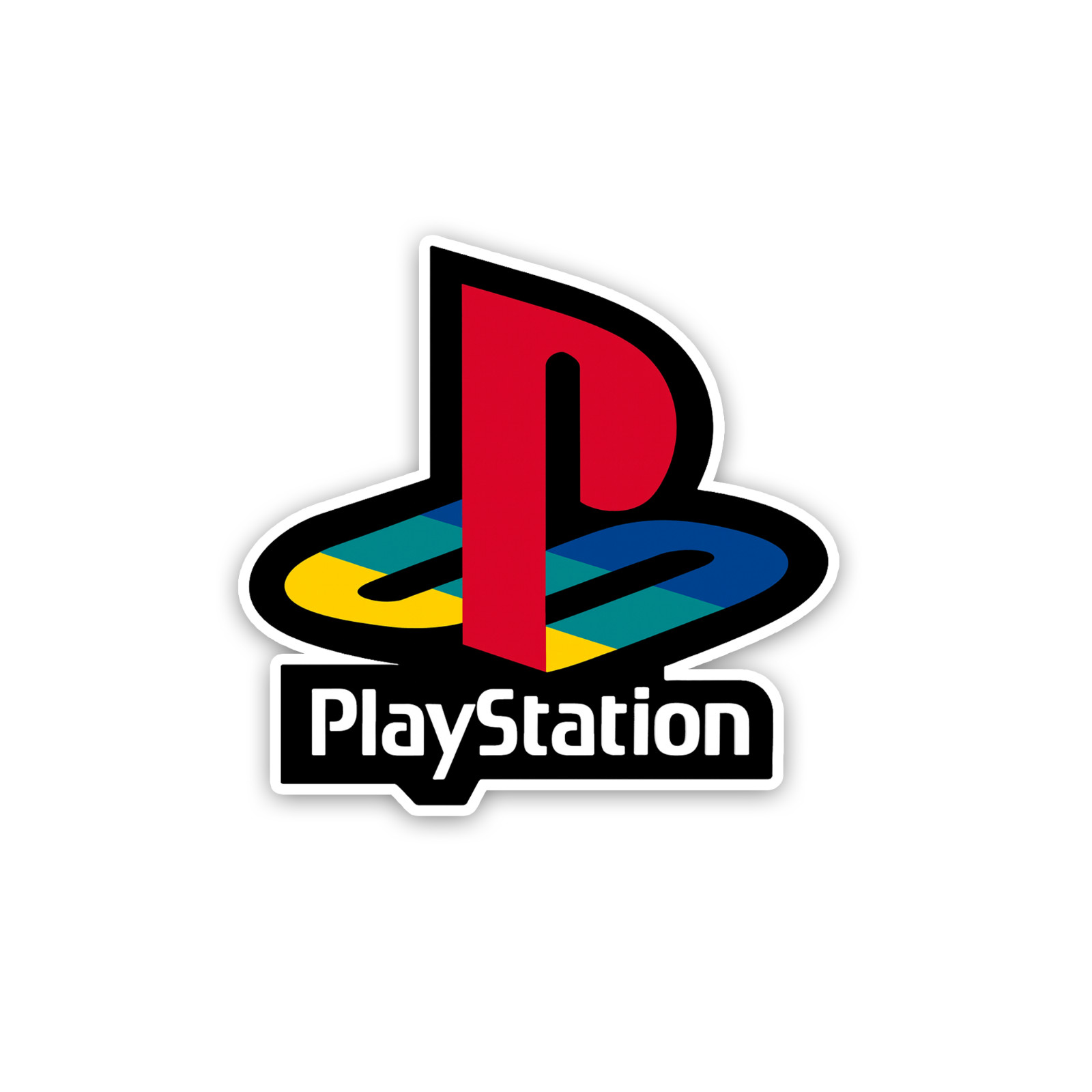Playstation Sticker 4 Inch Vinyl Decal Original Console Graphic Redesign