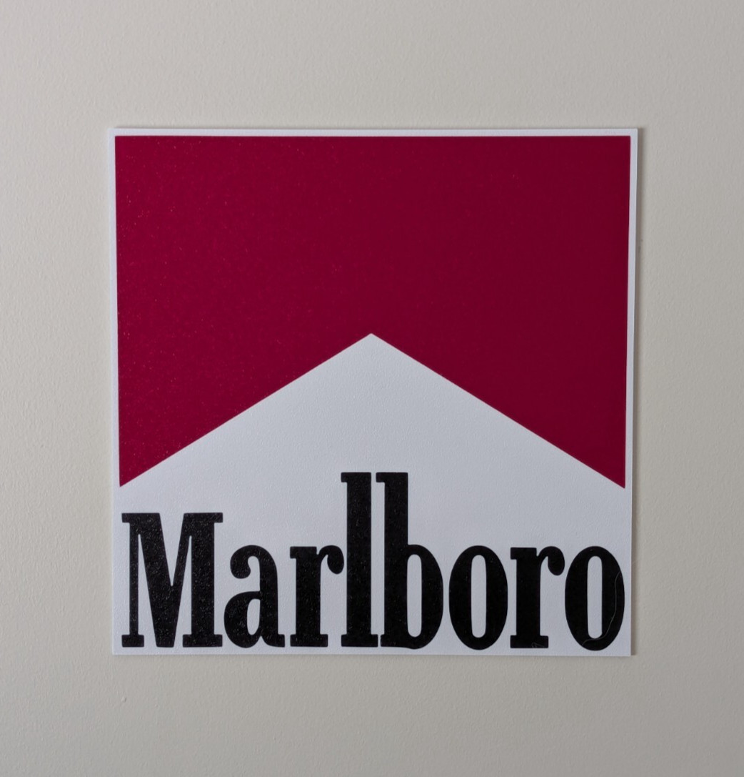 Marlboro Logo Wall Sign Smokes Cigarettes Tobacco Western F1 Racing 3d Print