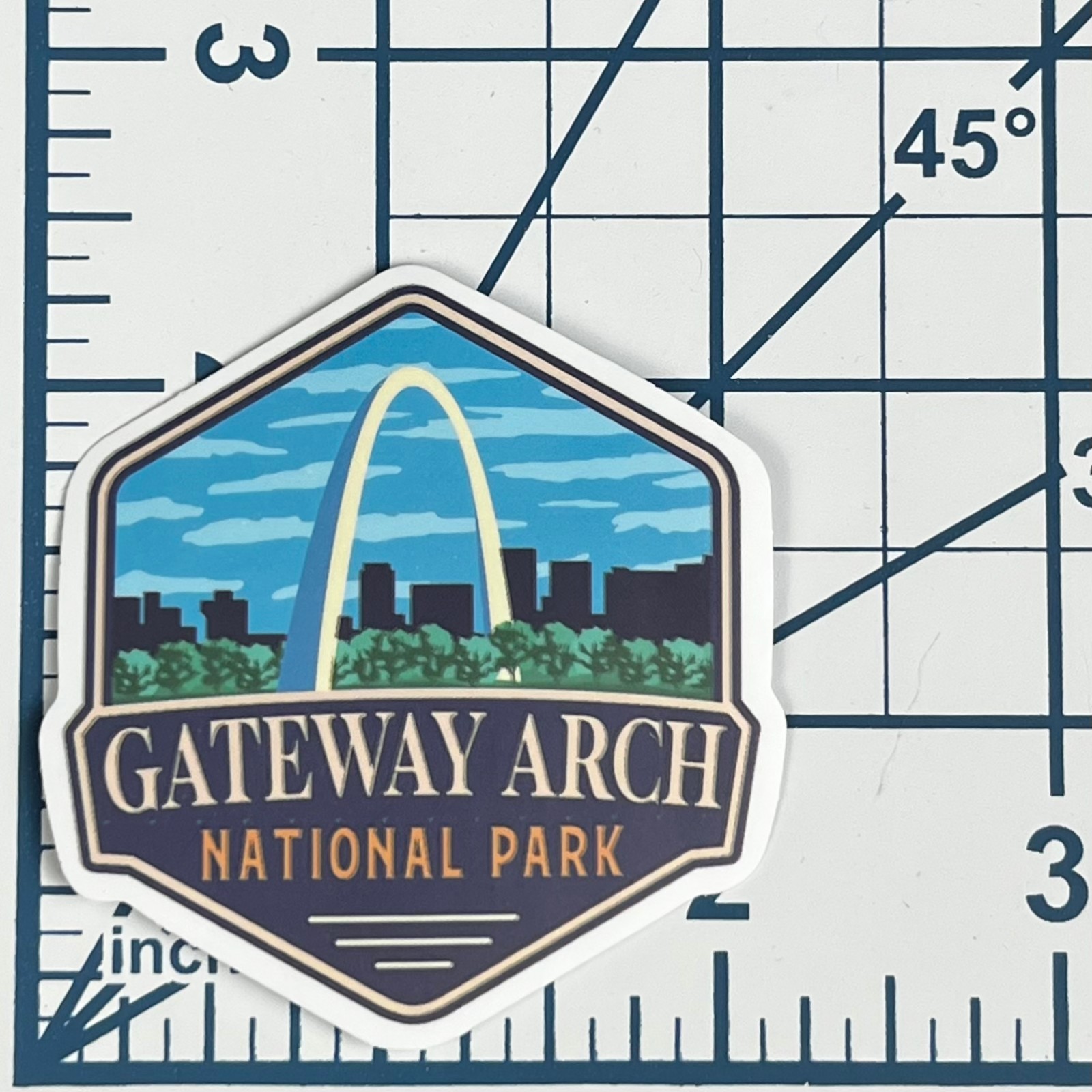 Gateway Arch National Park Vinyl Sticker St Louis Missouri Travel Art