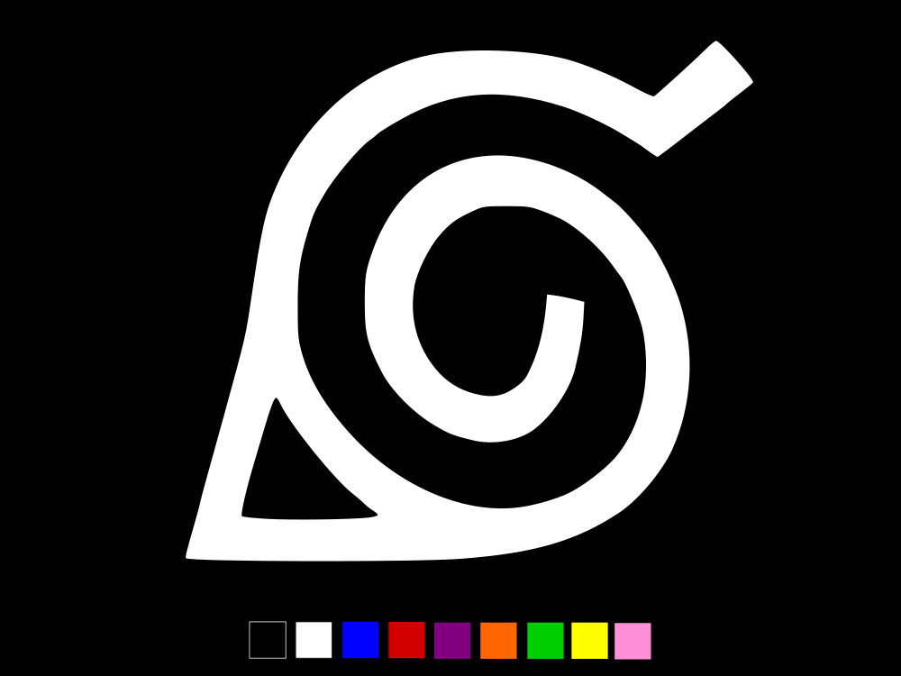 Naruto Konohagakure Hidden Leaf Village Vinyl Decal Sticker CHOOSE SIZE COLOR