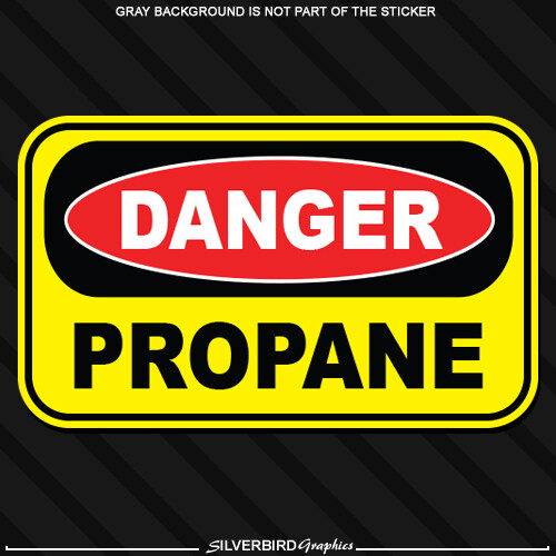 Danger Propane Sticker Safety decal sign warning caution vinyl hazard label