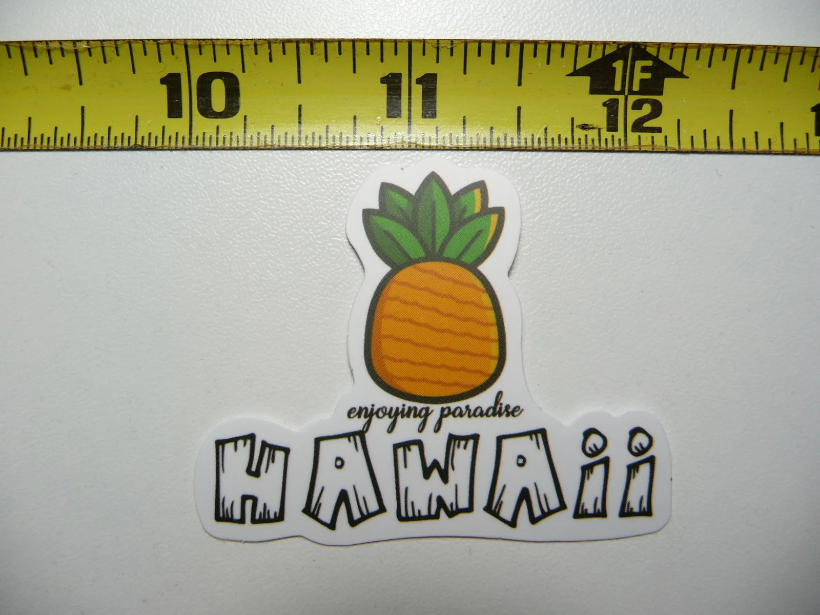 PARADISE HAWAII PINEAPPLE SMALL STICKER DECAL SCRAPBOOKING WALL VACATION