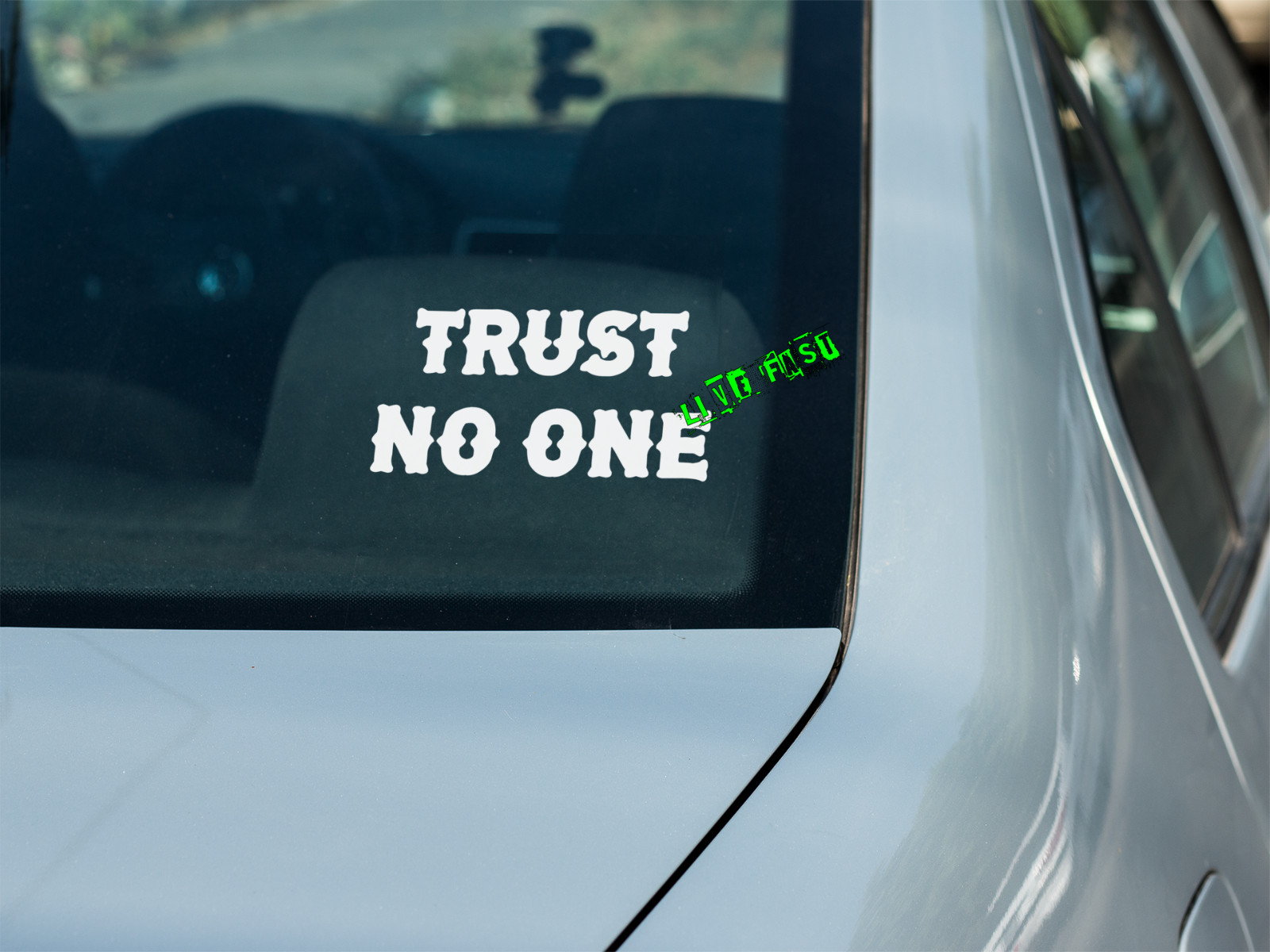 TRUST NO ONE STICKER DECAL outlaw biker sayings wise words chopper motorcycle