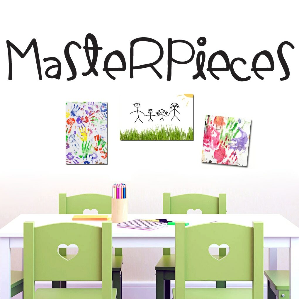 Masterpieces Wall Decal – Kids, Nursery, Playroom, Classroom, Wall Sticker, Art