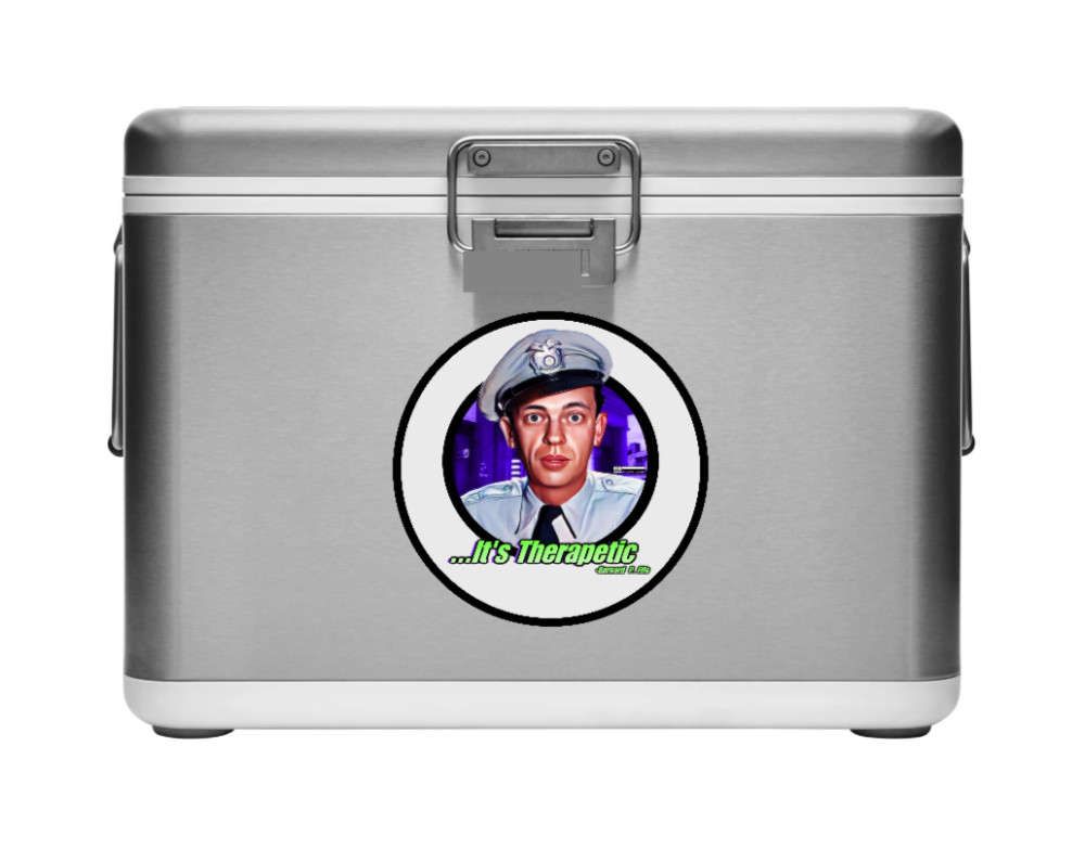 Andy Griffith Show (It's Therapetic) – 4" Handmade Vinyl Decal Vehicle Cooler 26