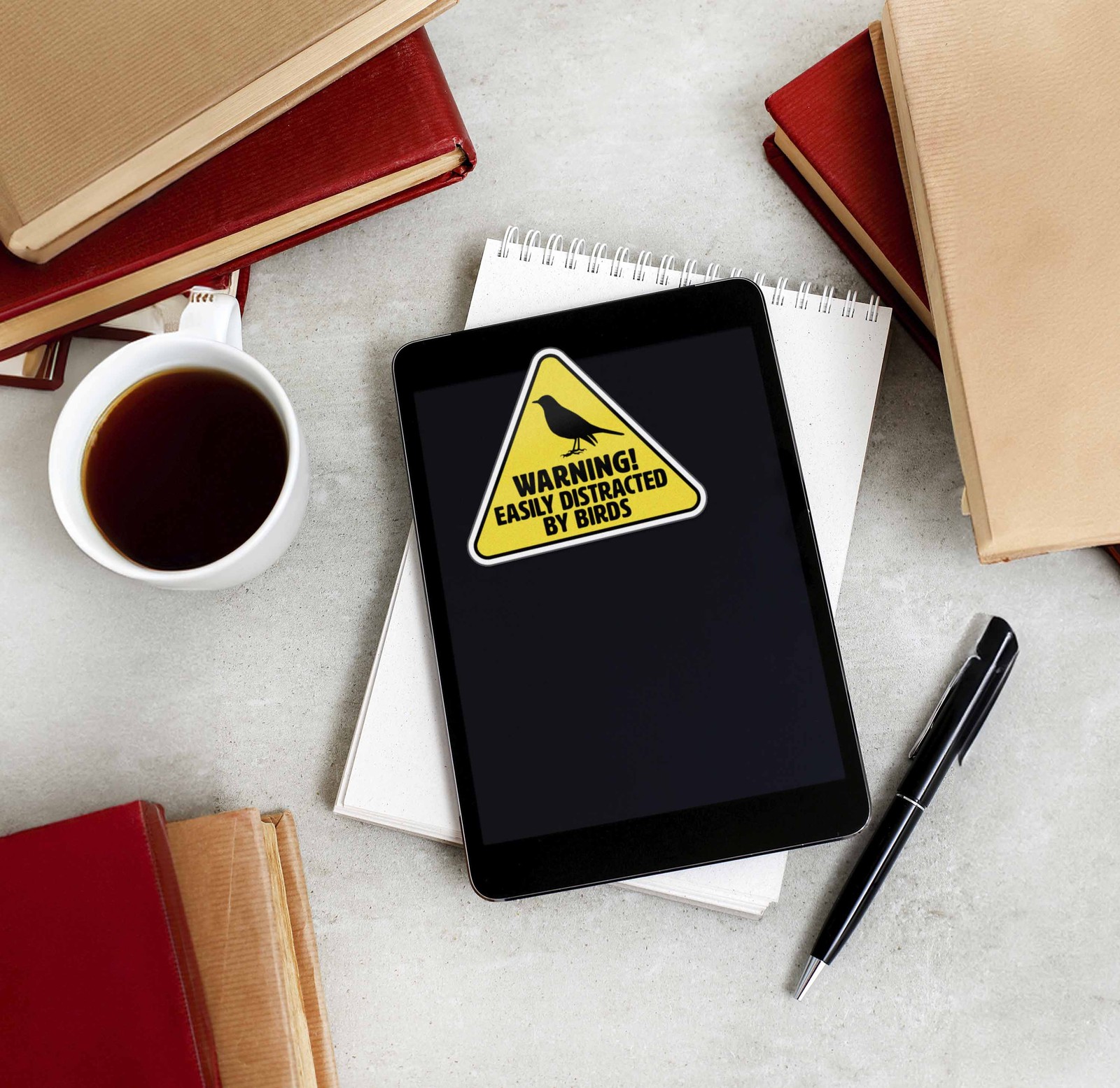 Easily Distracted by Birds Sticker – Funny Birdwatching Decal