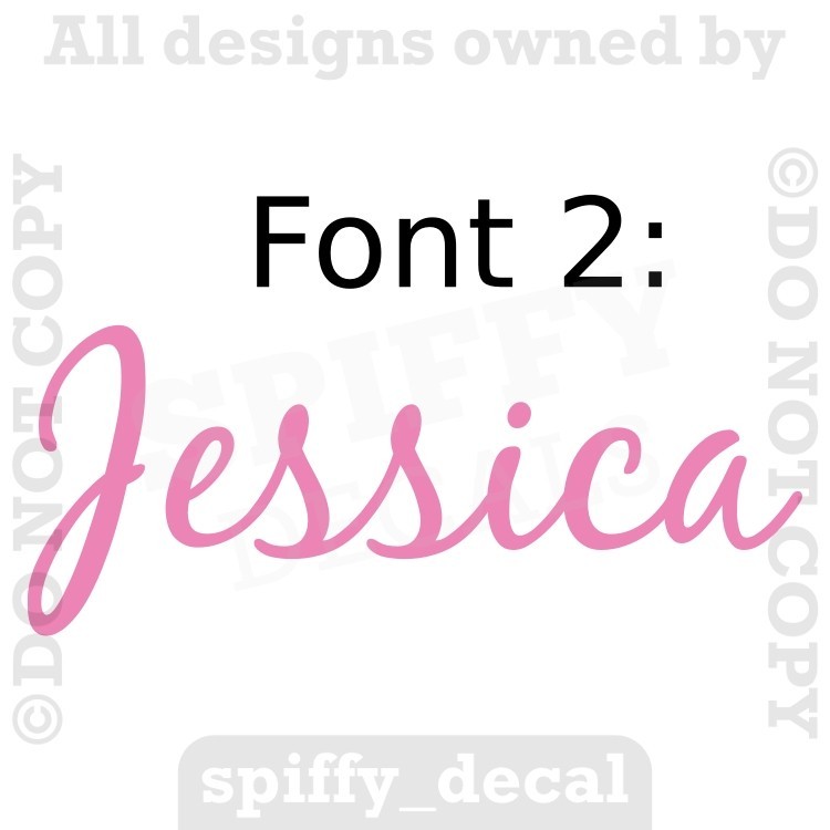 Personalized Custom Single Name Vinyl Wall Decal Sticker Decor Nursery Bedroom
