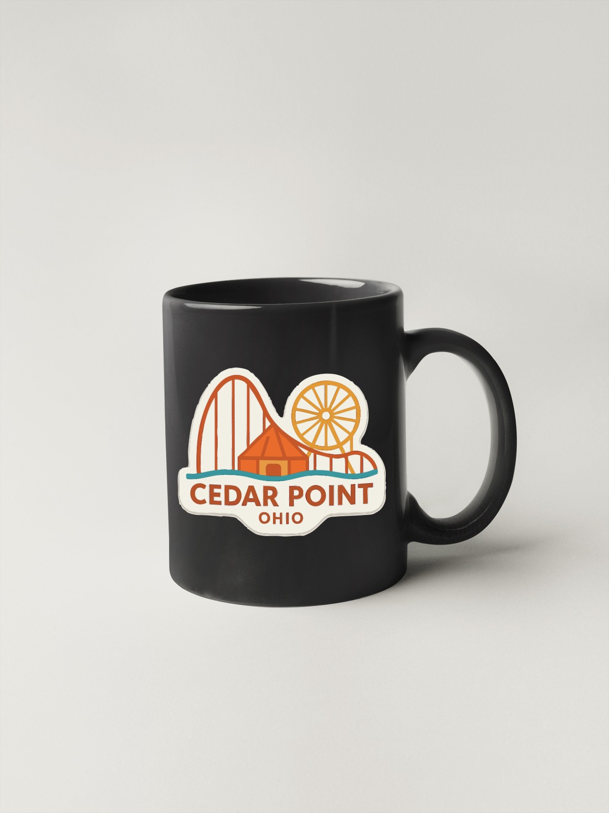 Cedar Point Ohio Sticker Decal Vinyl Die-Cut Symbolic Landmark Design