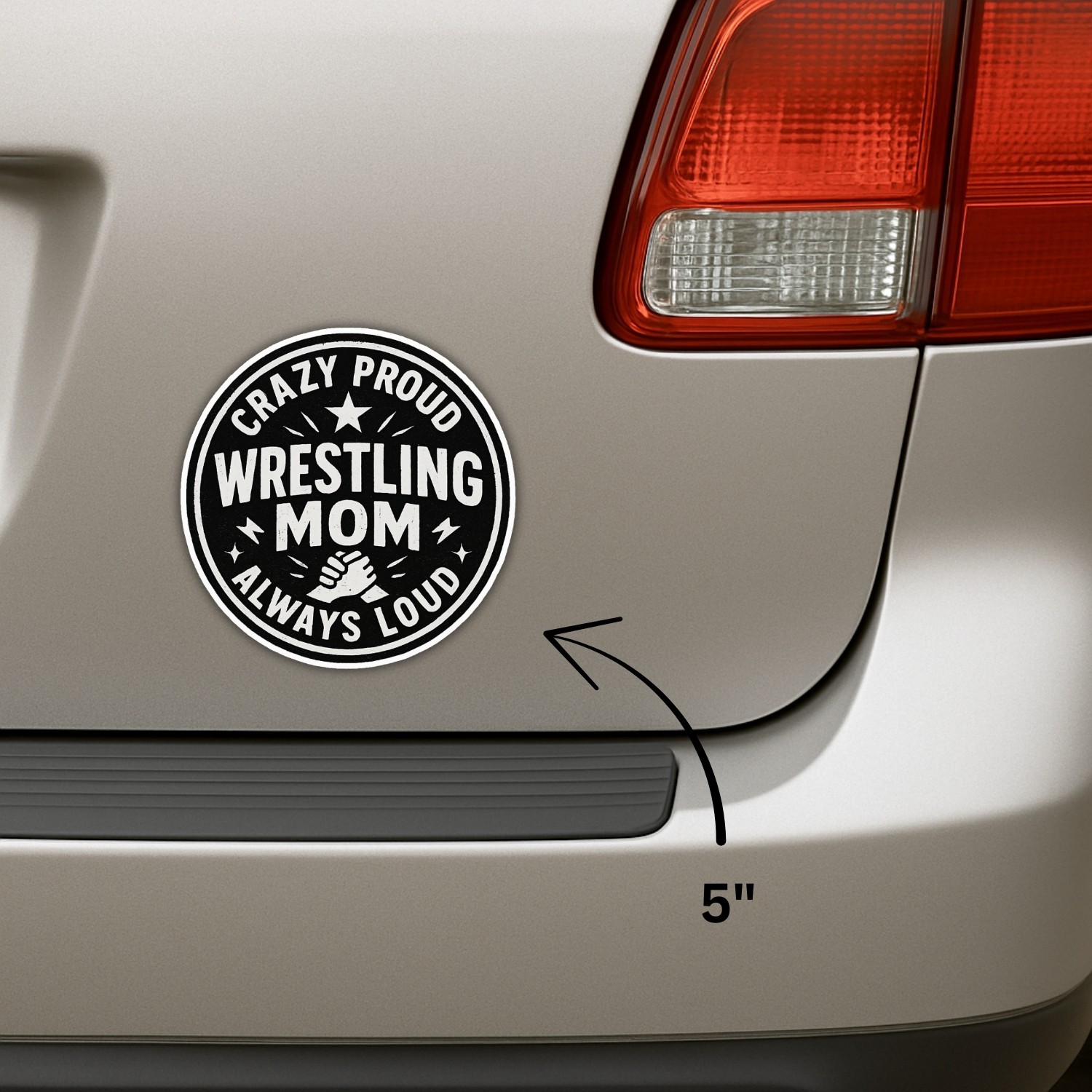 4Pcs Wrestling Mom Stickers: Waterproof Vinyl Decals – Proud Sports Mom Gift