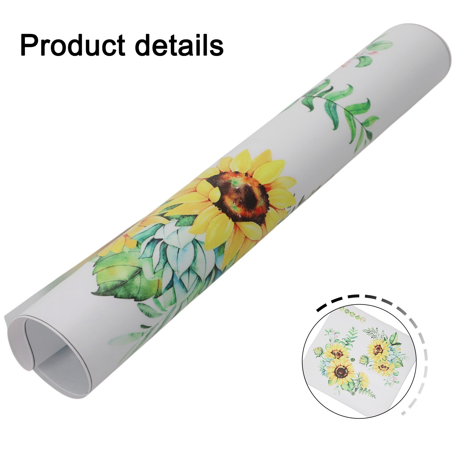1pcs New Removable Sunflower Wall Sticker Kitchen Waterproof Decals Home-Decor