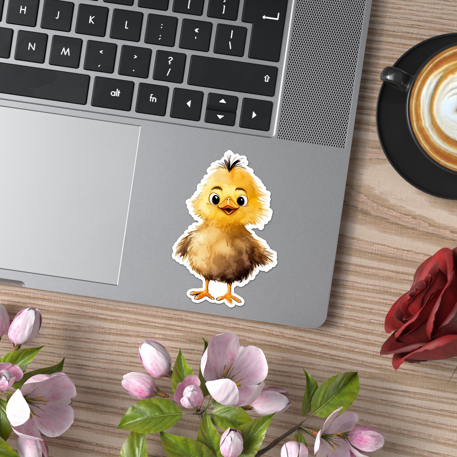 Cute Baby Duck – Vinyl Decal Sticker – Car Window Laptop – ebn12517