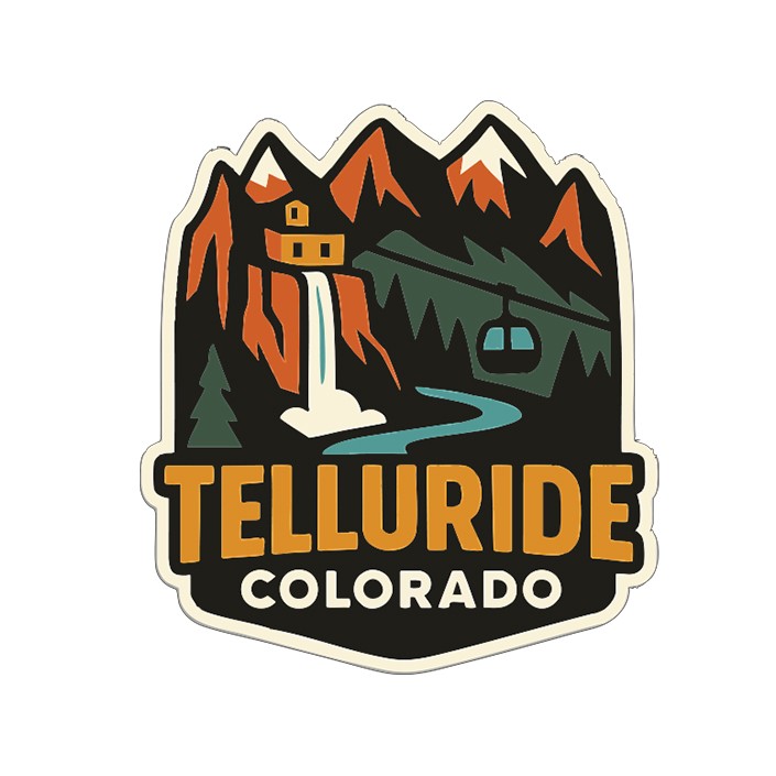 Telluride Sticker Decal Vinyl Die-Cut City Skyline Landmark Design