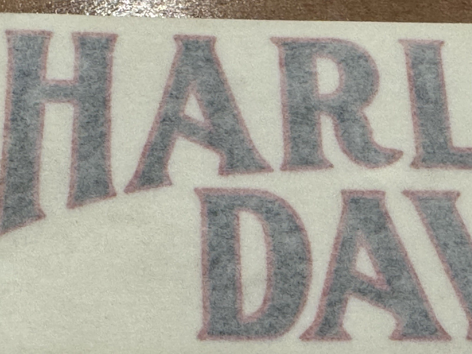 Harley FXS style scale down custom decal for Bobber chopper. Die Cut