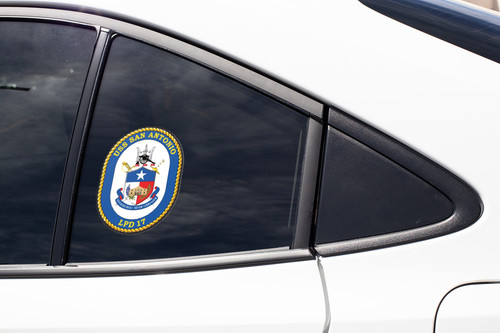 LPD-17 USS San Antonio Badge Sticker Decal