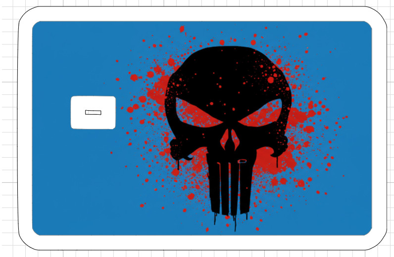 The Punisher ATM Debit Credit Card Skin Sticker Comic Book Comics Movies Patriot