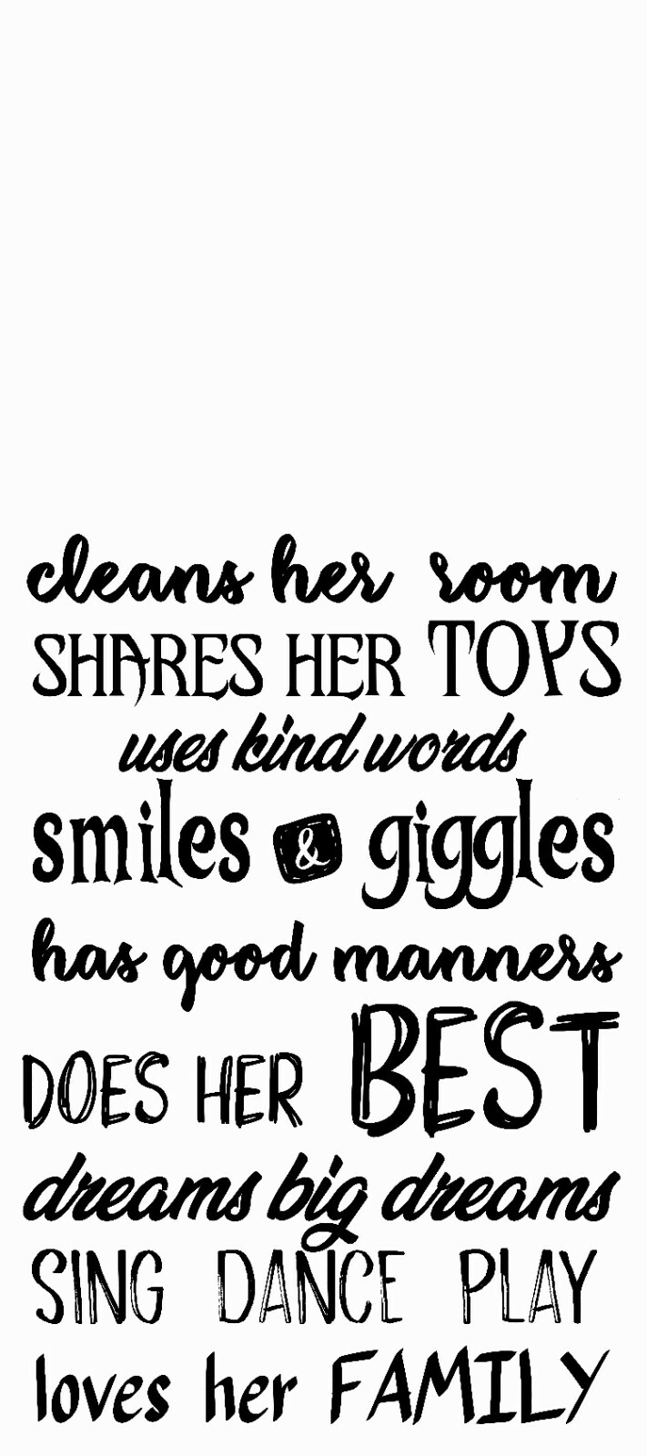 Build A True Princess Quotes Decor Adhesive Home Bedroom Vinyl Wall Decal 20×45