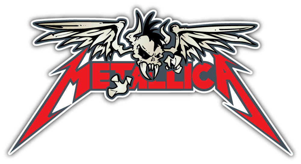 Metallica Skull Logo Sticker Car Bumper Decal – 9", 12" or 14"