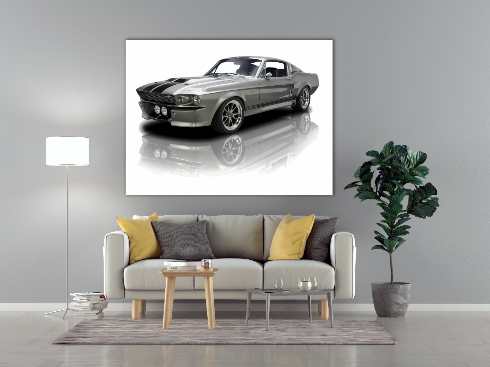 Ford Mustang Eleanor 1967 Tribute Edition Wall Art Print, Ford Mustang Eleanor.