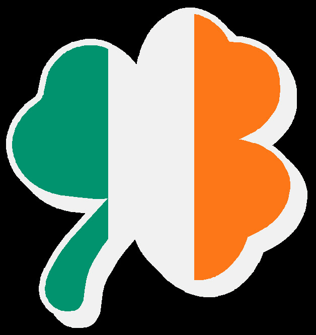 Reflective Irish Vinyl Clover Shamrock Fire Helmet Decal Sticker multiple sizes