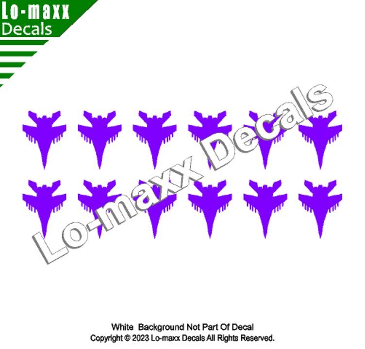 Russian Mig-35 Fighter Military Aircraft Victory Kill Markings Die Cut Decal