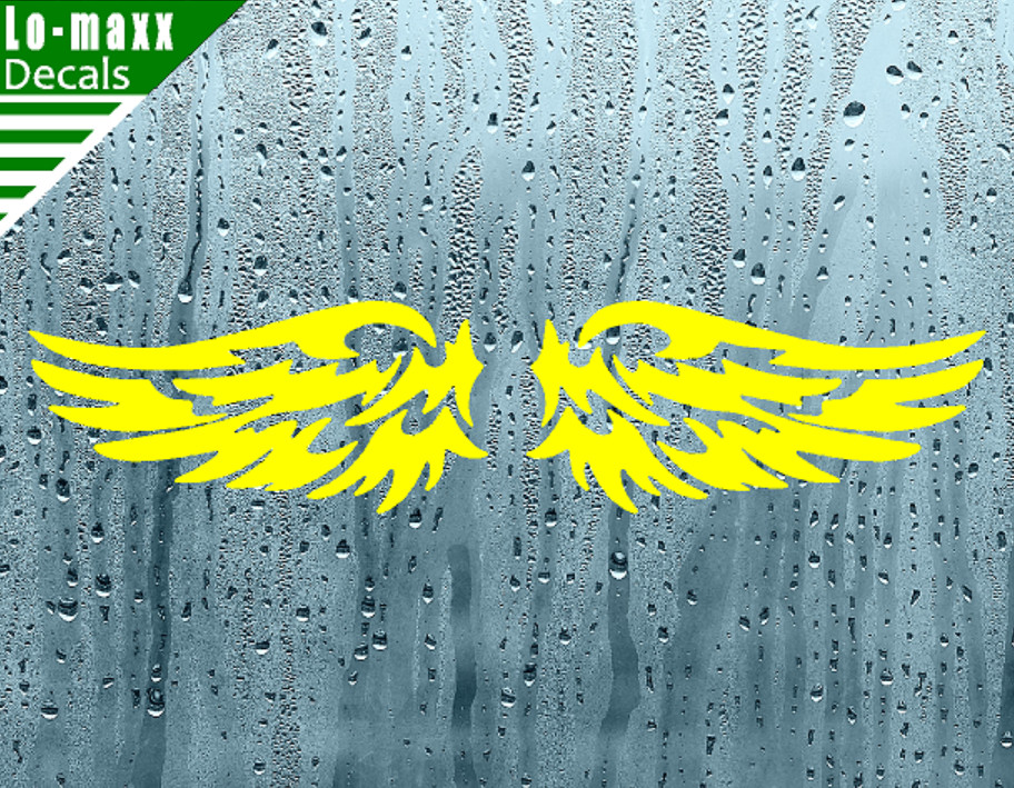 Set Of Angel Wings Car Truck SUV Boat Glass Superior Quality Die Cut Vinyl Decal