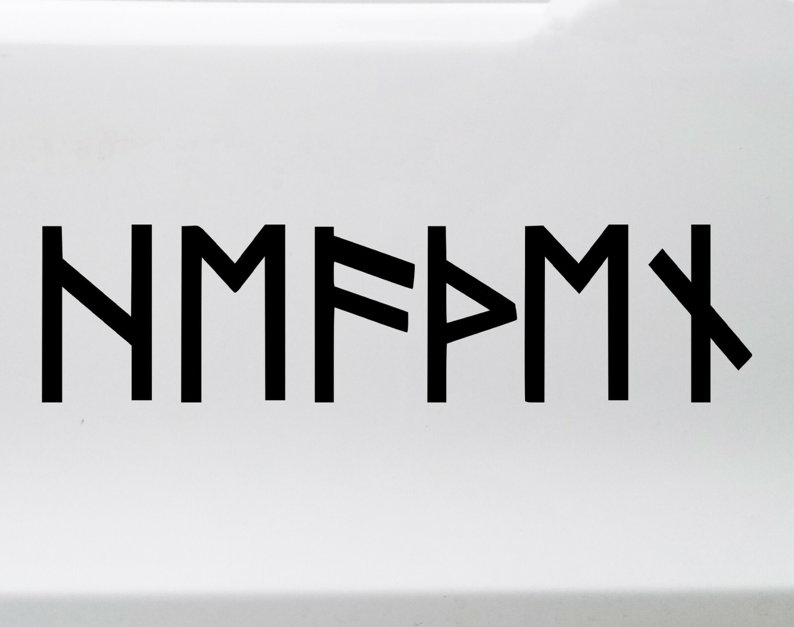 Heathen in Norse Runes Vinyl Decal – Nordic Viking Futhark – Die Cut Sticker