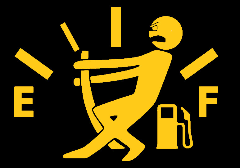 HOLD GAS GAUGE FULL, GAS, Decal Stickers for Cars, Laptops, Tablets