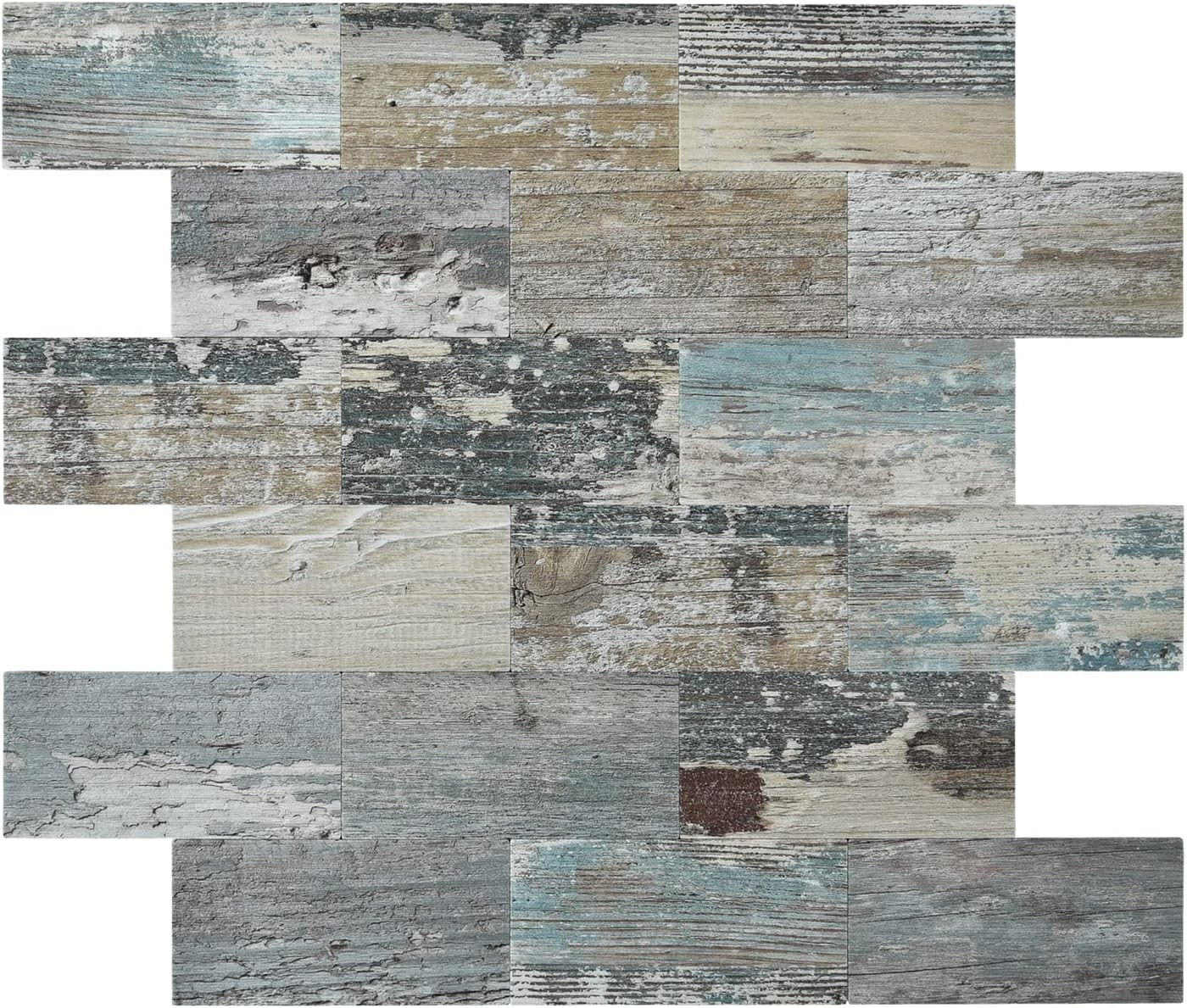 Durable Waterproof 5-Sheet Wall Panels – Elegant Rustic Peel and Stick Design
