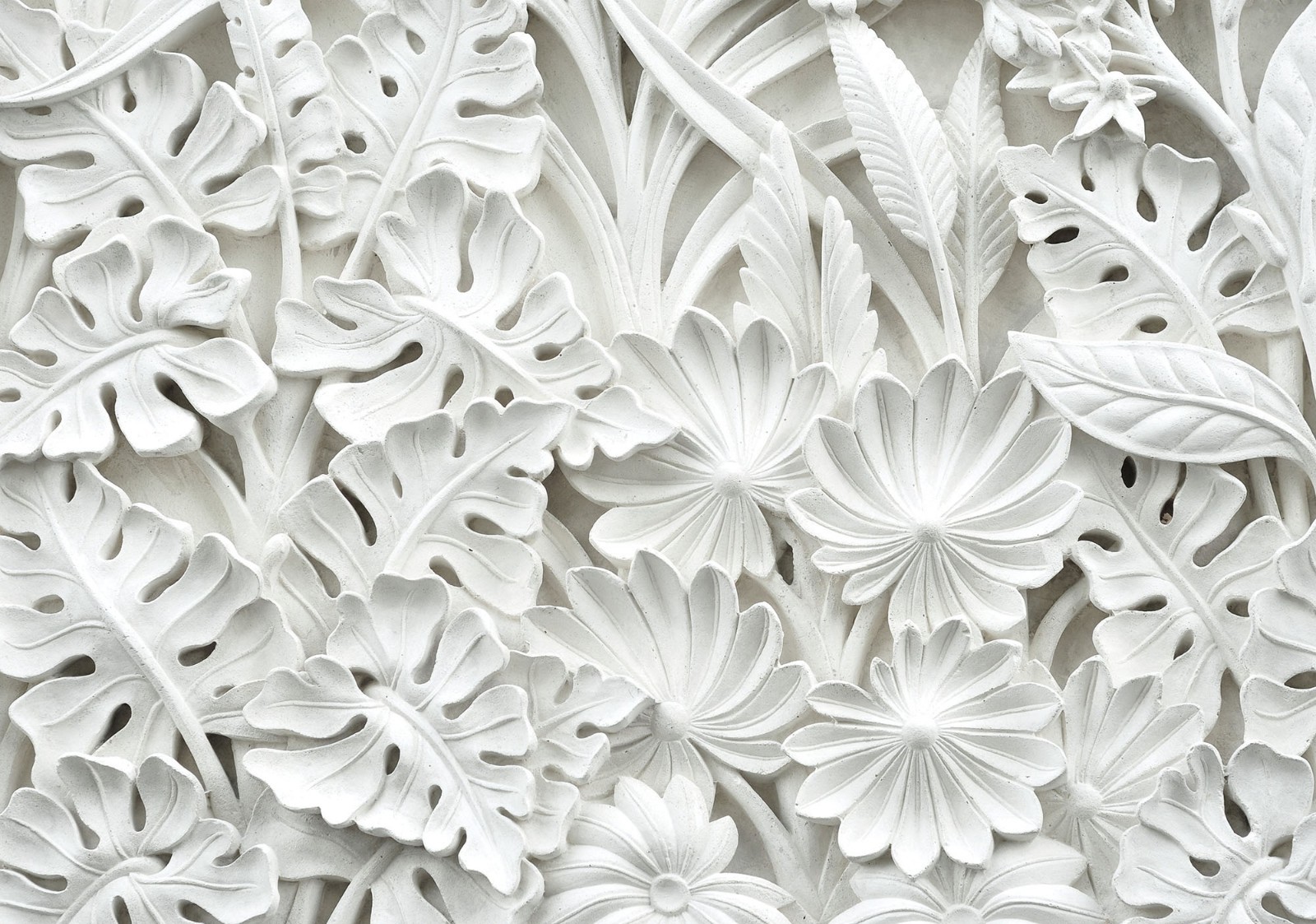 Alabaster flowers WALLPAPER huge photo mural wallpaper BEDROOM wall art
