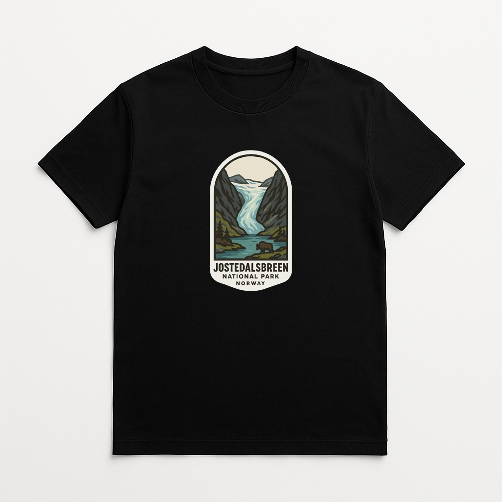 Jostedalsbreen Norway Iron On Heat Transfer Vinyl HTV World National Parks