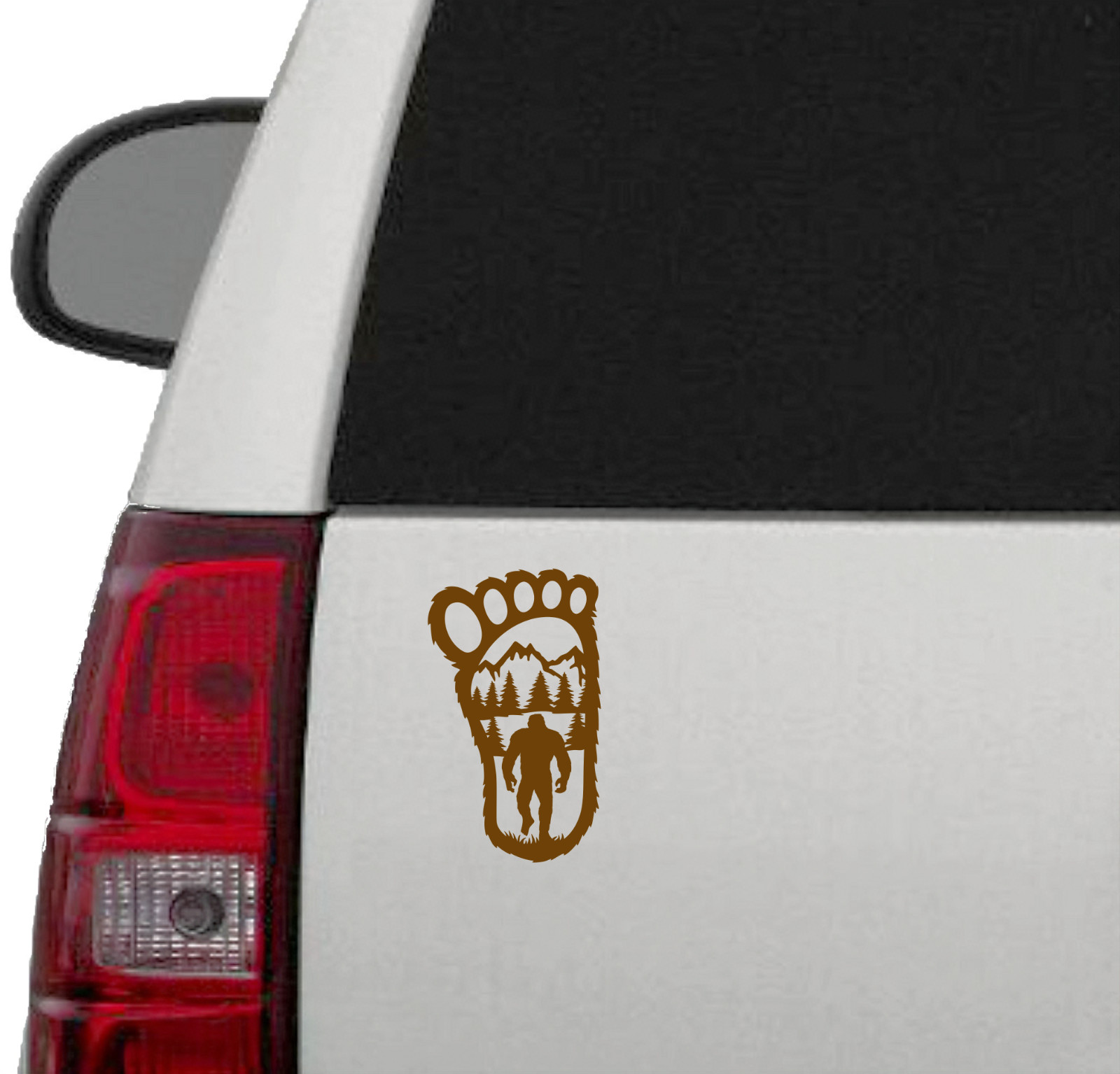 Bigfoot Yeti Footprint Vinyl Decal Sticker Car Truck Window Bumper Wall Tablet