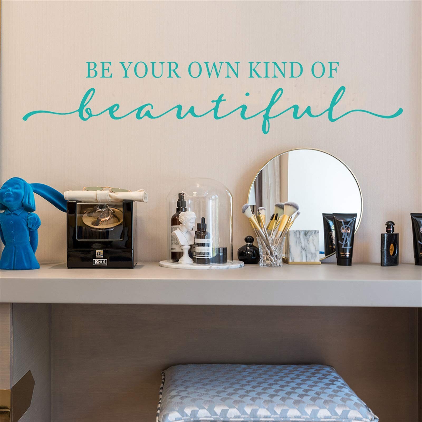 Wall Decal – Turquoise Decor – Inspirational Quote. for Girls Rooms, Bedroom,…