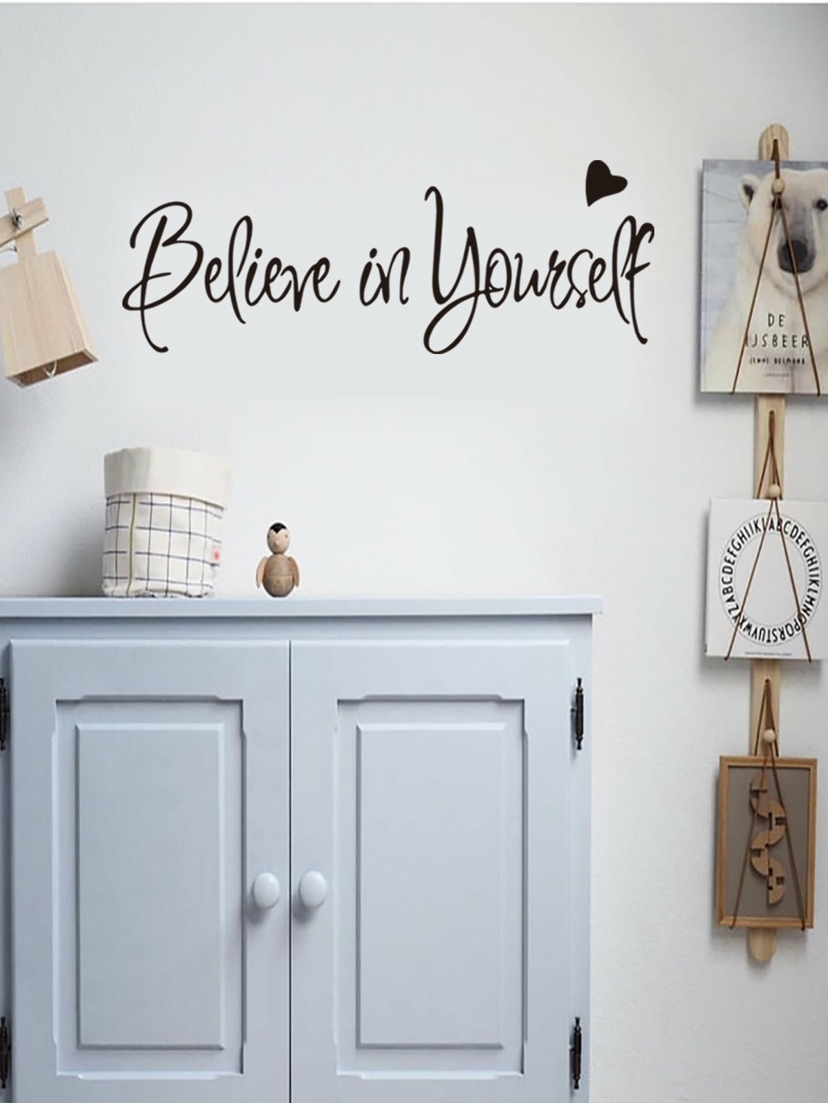 Slogan Graphic Wall Sticker Removable Peel and Stick Decal Vinyl Decor